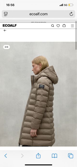 Abrigo Ecoalf Mujer Marrón