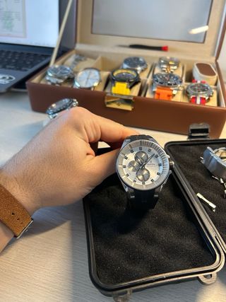 Reloj Festina Multifunción Plata y Negro