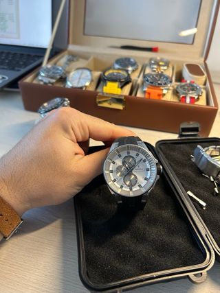 Reloj Festina Multifunción Plata y Negro