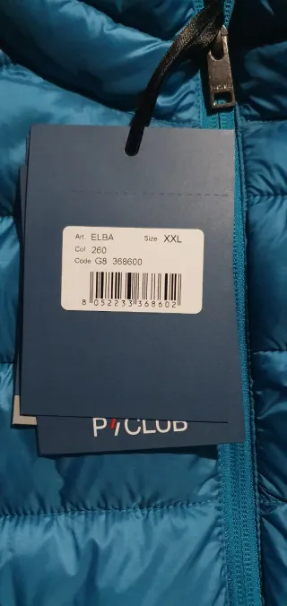 P-Club Giubbino Uomo Blu Taglia XXL