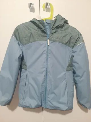 Chaqueta Nieve Niña Quechua Azul/gris 8 años