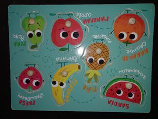 Lote de 4 puzzles o encajables de madera