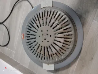 Estufa brasero mesa camilla gris/rojo