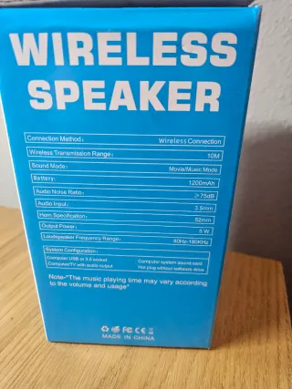 Altavoz Portátil Inalámbrico X808 5W