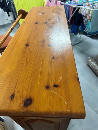 Barra de bar rústica + 2 taburetes