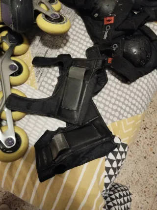 Patines en línea y protecciones