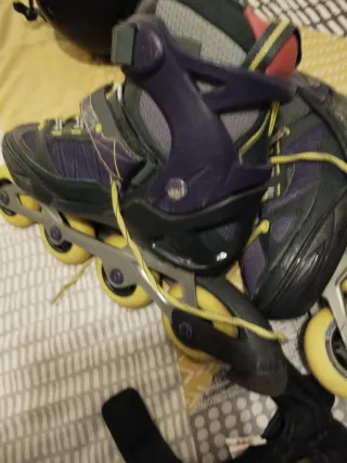 Patines en línea y protecciones