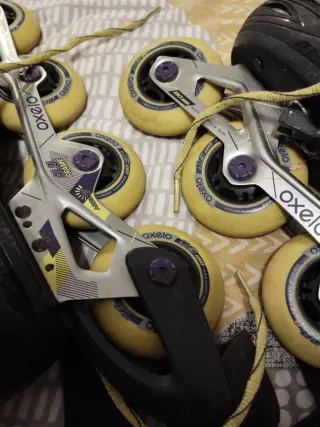 Patines en línea y protecciones