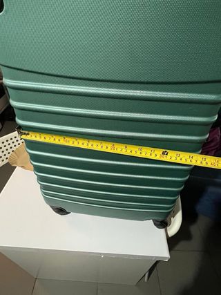 Maleta de viaje color verde azulado