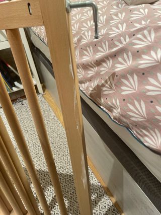 Valla de madera para escaleras