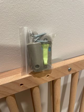 Valla de madera para escaleras