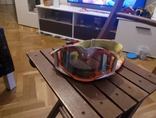 Gafas Motocross 100% Naranja/Blanco