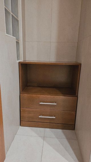 Mueble de baño 1m con espejo y armario