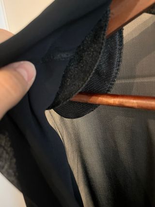 Sobrecamisa/Blazer Gasa Negra Talla 44