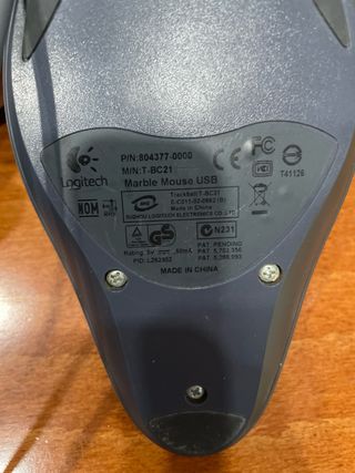 Trackball Logitech T-BC21 Gris/Rojo