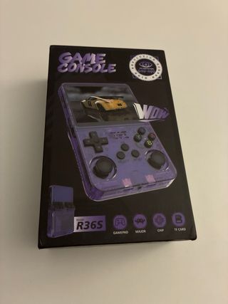 Consola R36S Negra Portátil