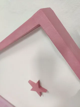 Dos Cabeceros infantiles Casa y Estrella Rosa