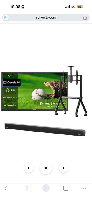 Sylvox 55 Deck Pro 2.0 TV exteriores sol Parciales