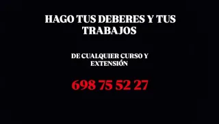 REALIZO DEBERES Y TRABAJOS