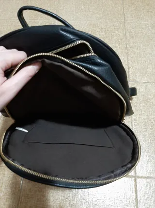 Zaino nero trapuntato nuovo