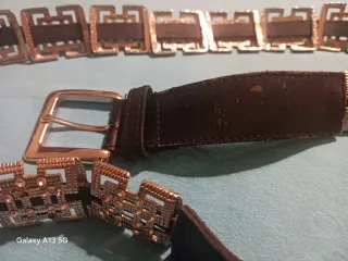 Cintura donna pelle vintage