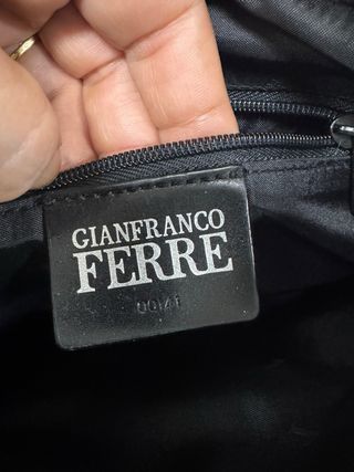 Bandolera Gianfranco Ferré Hombre Negra