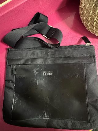 Bandolera Gianfranco Ferré Hombre Negra