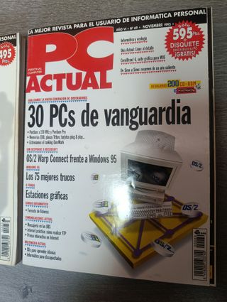3x revistas PC ACTUAL 1995 (marzo, abril, noviem)