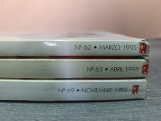 3x revistas PC ACTUAL 1995 (marzo, abril, noviem)