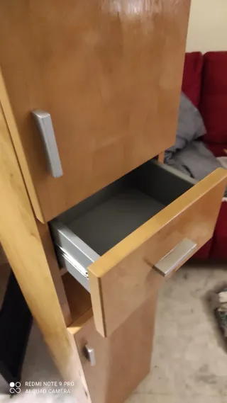 Mueble de baño madera y metal