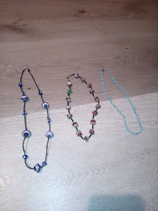 Set 8 collane bigiotteria viola turchese