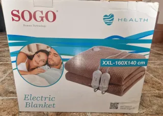 Manta Eléctrica Sogo XXL 160x140cm Beige