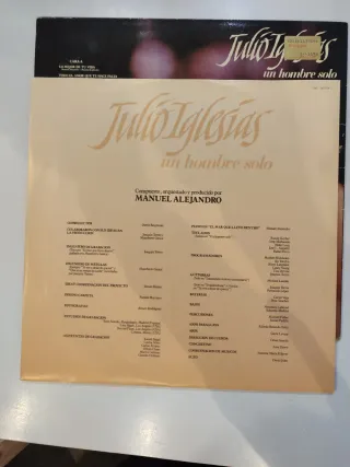 Vinilo Julio Iglesias Un Hombre Solo