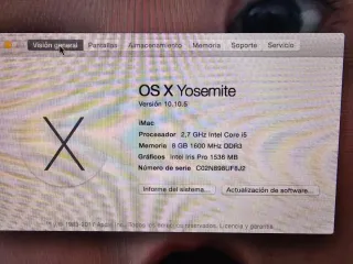 Apple iMac 21.5 2014 Plata