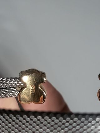 Pulsera Tous MESH Oso Oro y Plata