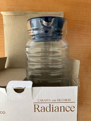 Caraffa Mastro Bianco con 6 Bicchieri