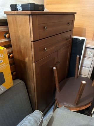 Mueble recibidor de madera