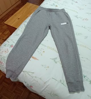 Pantalón chándal gris Puma hombre