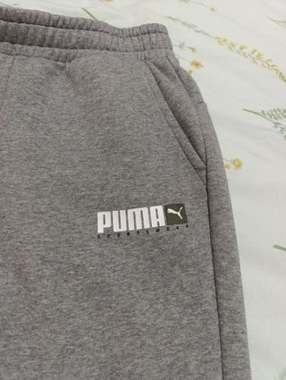 Pantalón chándal gris Puma hombre