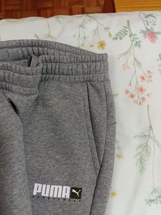 Pantalón chándal gris Puma hombre