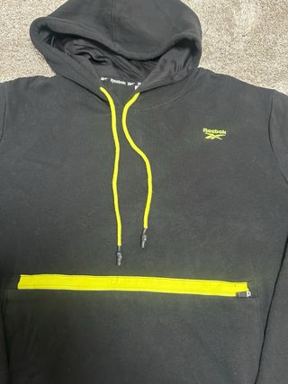 Sudadera Reebok Negra con Capucha Talla XL