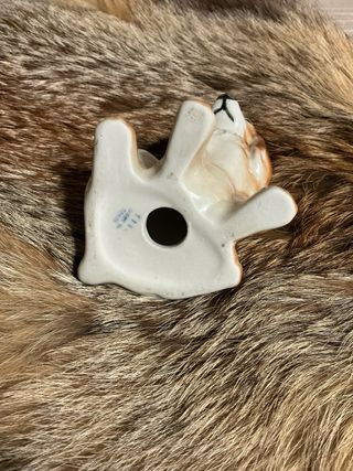 Figura perro porcelana