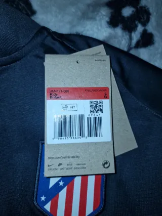 Chándal Atlético de Madrid Nike Negro/Rojo niños