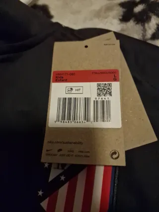 Chándal Atlético de Madrid Nike Negro/Rojo niños