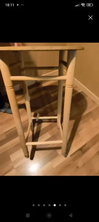 Mesa camilla redonda con tapetes