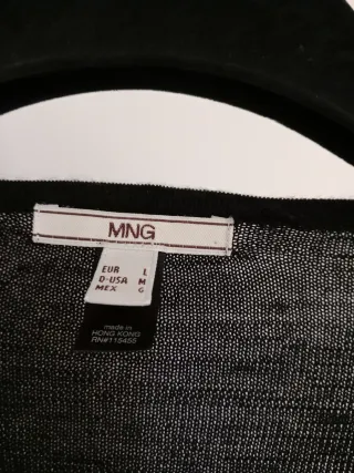 Chaqueta de punto Mango negra