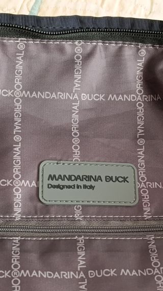 Mochila Mandarina Duck Negra Portátil/Viaje
