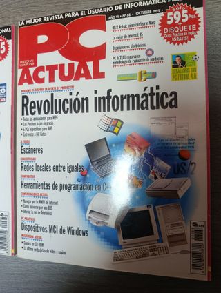 3x revistas PC ACTUAL 1995 (Julio/ag, Sept., Oct)