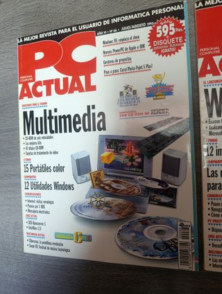 3x revistas PC ACTUAL 1995 (Julio/ag, Sept., Oct)