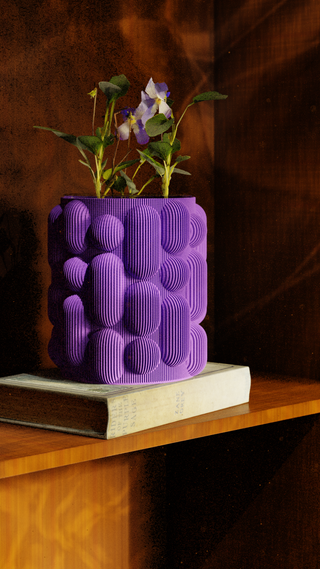 Vaso Viola Design Lava